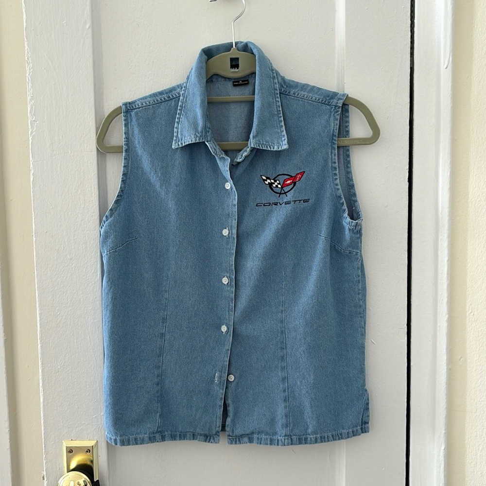 Corvette Denim Button Down Shirt